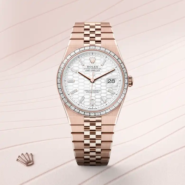 ROIS des ROIS EXTRA ゴールドブランデーロワデロワ エクストラ Rolex Land-Dweller 40 18 kt Everose gold, M127385TBR-0003
